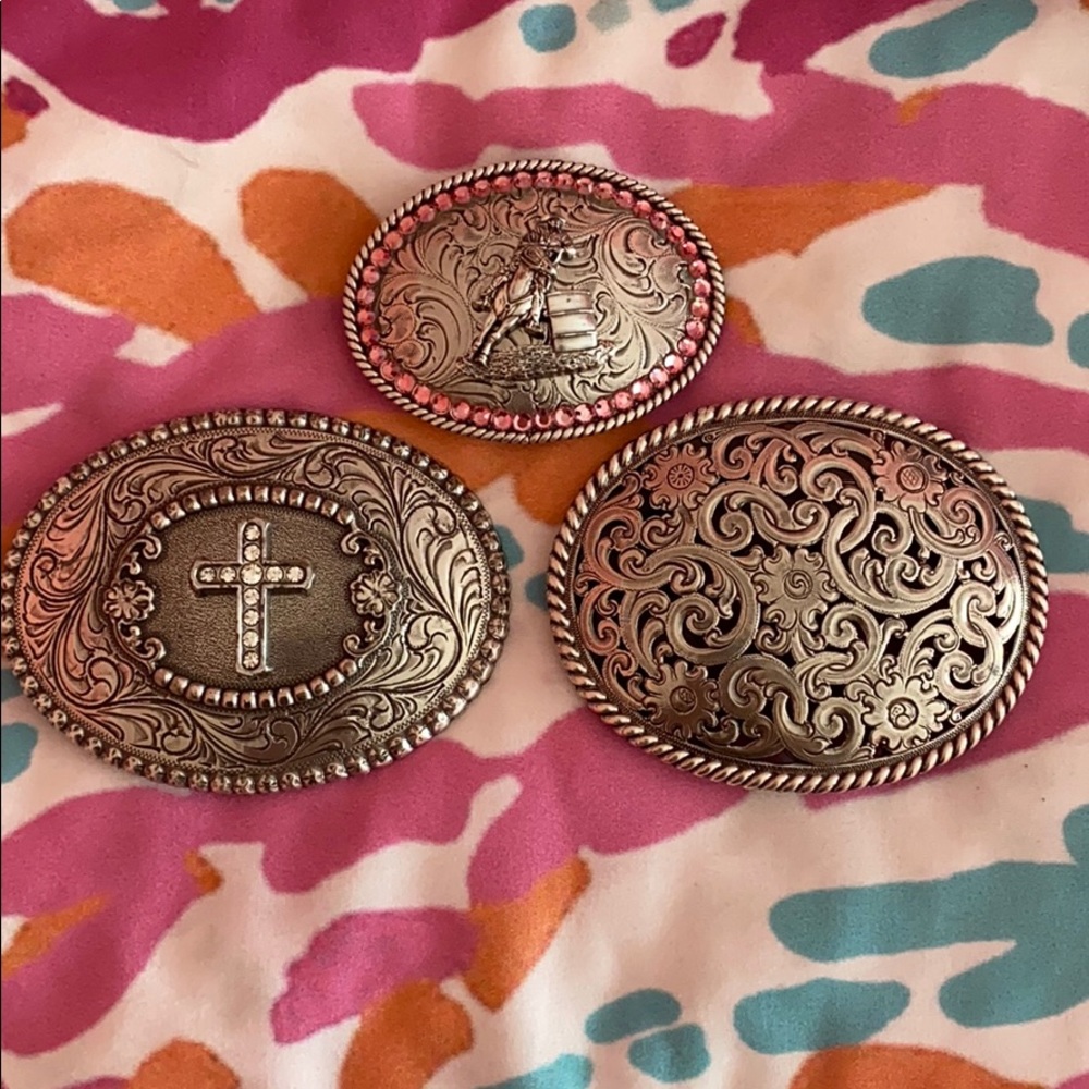 Three Belt Buckes
